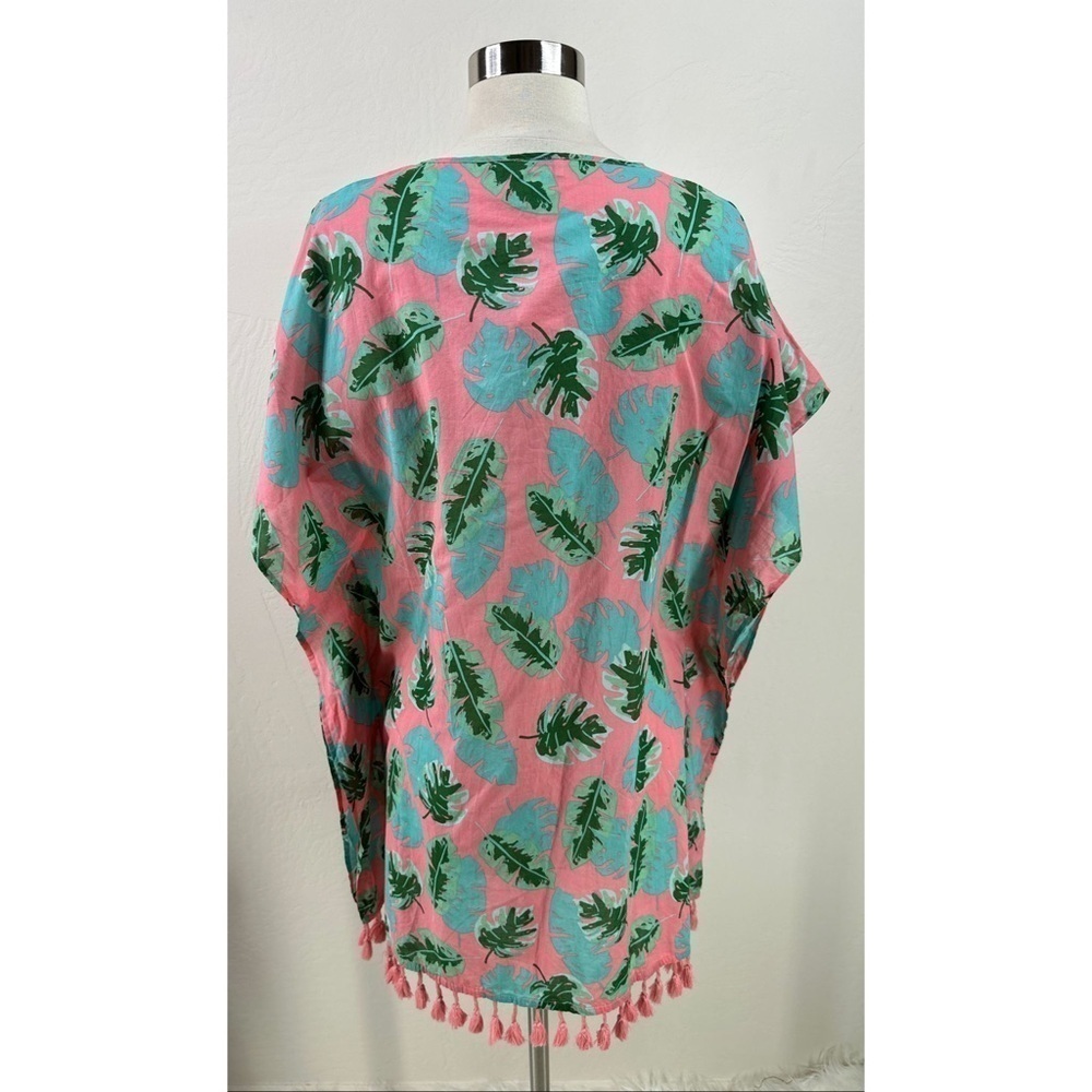 J. Crew Tropical Fringed Tunic Top - Picture 2 of 11